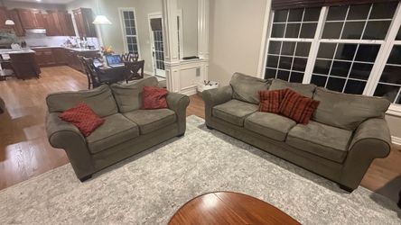 Sofa and love seat microfiber for sale $350