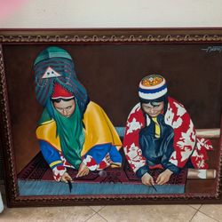 Traditional Bright Color Painting By Nasrat