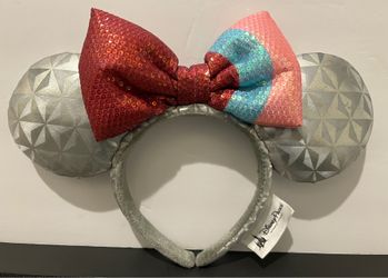 Disney Parks Epcot Spaceship Earth Minnie Ears Bubblegum Wall Rare Mickey Ears