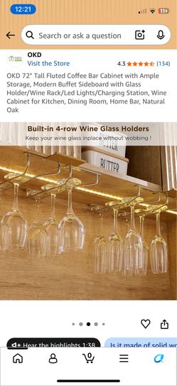 $249 Beautiful Bar Cabinet w/ Storage