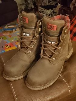 Caterpillar women's steel toe work boots