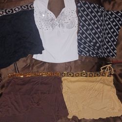 Ladies MEDIUM size Strapless Blouses $5 Each Or 5 For $20