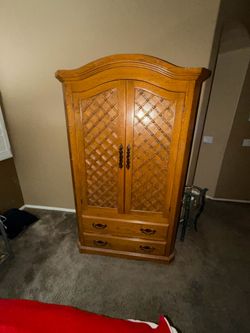 Nice standup wood armoire