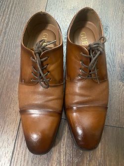Men’s brown guess dress shoes size 7.5