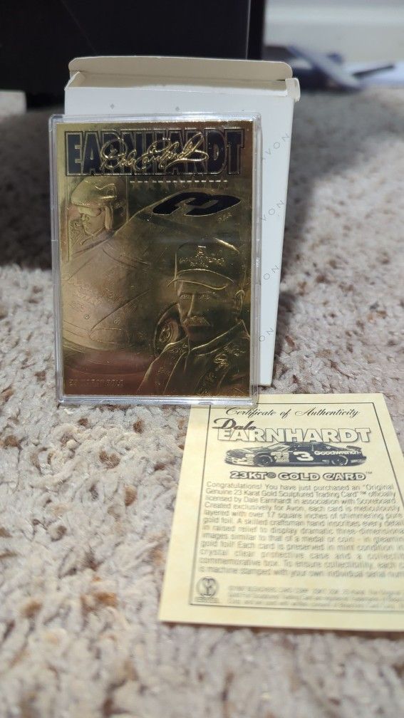 Dale Earnhardt 23kt Gold Card - 1997 Avon
