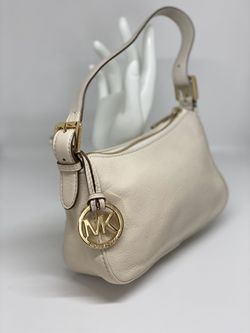 MICHAEL KORS BEIGE LEATHER MINI BAG