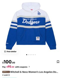 DODGERS HOODIE WOMENS SZ XL MITCHELL & NESS