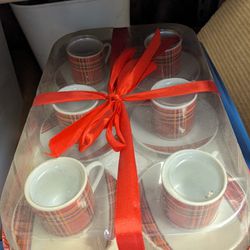Turkish Coffee Mugs With Saucer Set