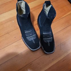 Black Western Booties