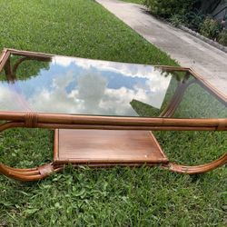 Rattan Wicker Coffee Table - Make Offer