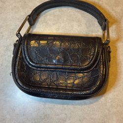Zara Black Bag Leather handbag Small Satchel Bag
