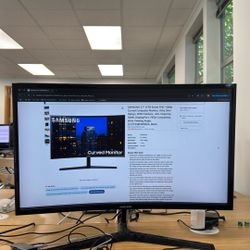 Samsung 27inch curved LED Monitor