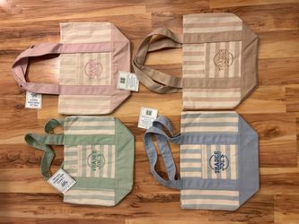 Trader Joe’s striped mini tote bag set