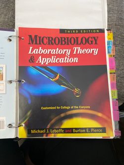Microbiology laboratory theory and application