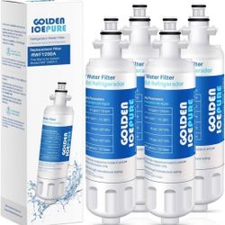 GOLDEN ICEPURE RWF1200A Refrigerator Water Filter Replacement for LG LT700P, ADQ1, Kenmore 46-9690, ADQ2, LFXS30766S, Replacement Water 