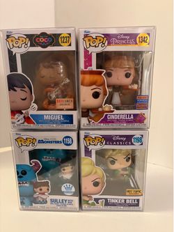 Funko Pops!- Disney #1237,#1158, #1198, #1342