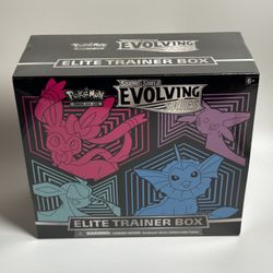 Pokemon: Sword & Shield Evolving Skies Elite Trainer Box [Glaceon/Vaporeon/Sylve