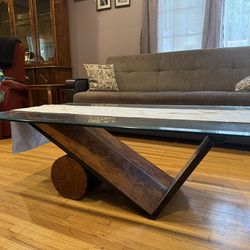 Postmodern Coffee Table And Side Table