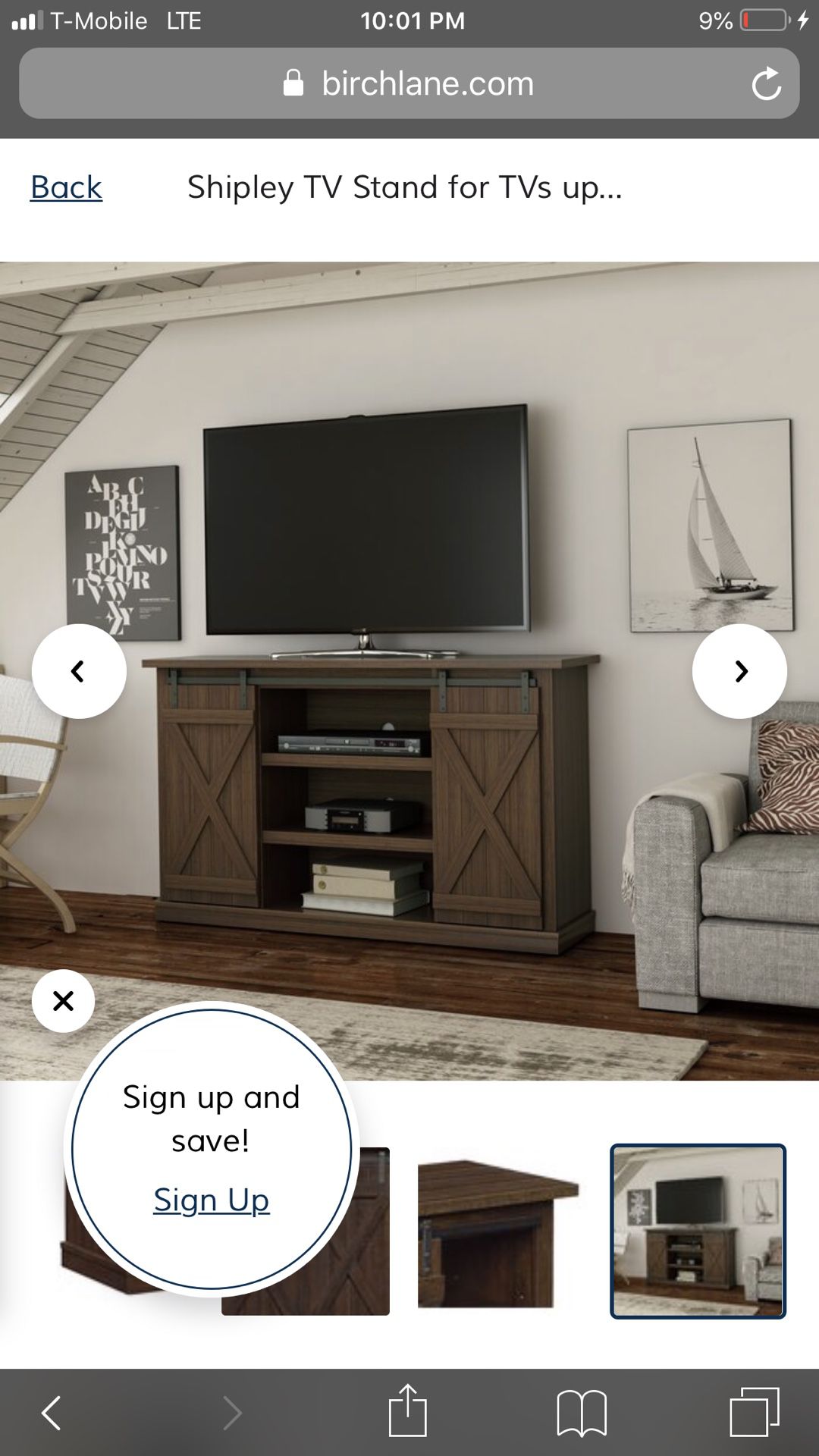 Solid wood Tv stand