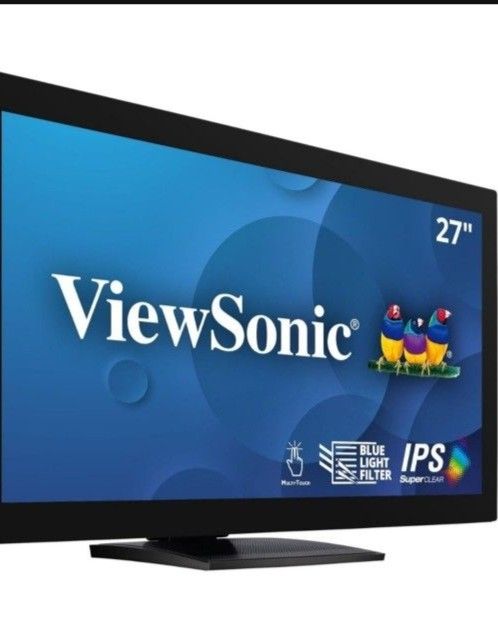 ViewSonic TD2760 27 Inch 1080p 10-Point Multi Touch Screen Monitor with Advanced Ergonomics RS232 HDMI and DisplayPort