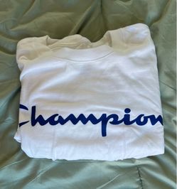 Champion Logo T-Shirt White. Need gone asap ‼️