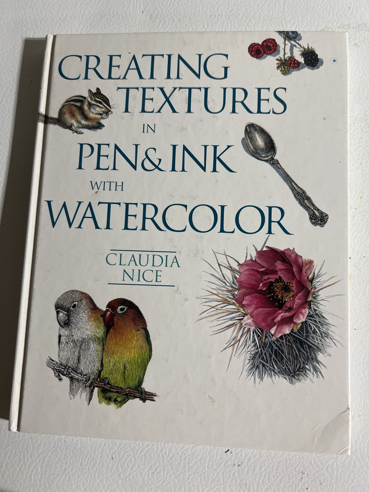 Creative Textures, In pen, pink with watercolor