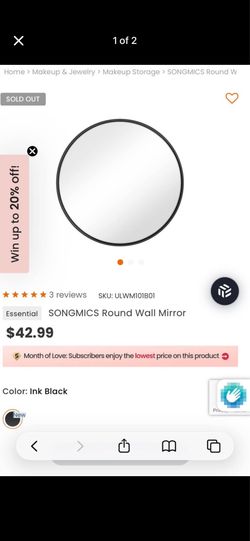 Mirror in box