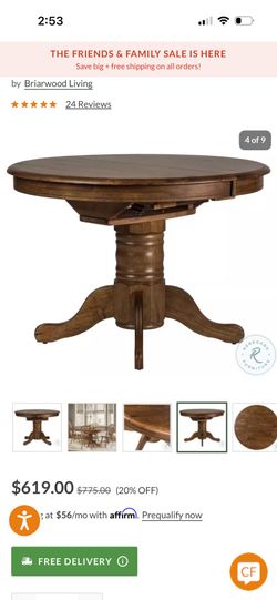 Oak Round Table, Some Ware And Tear, But Overall Good And Sturdy 