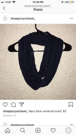 Navy blue scarf
