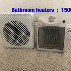 Bathroom  heater 1500W  -  $20