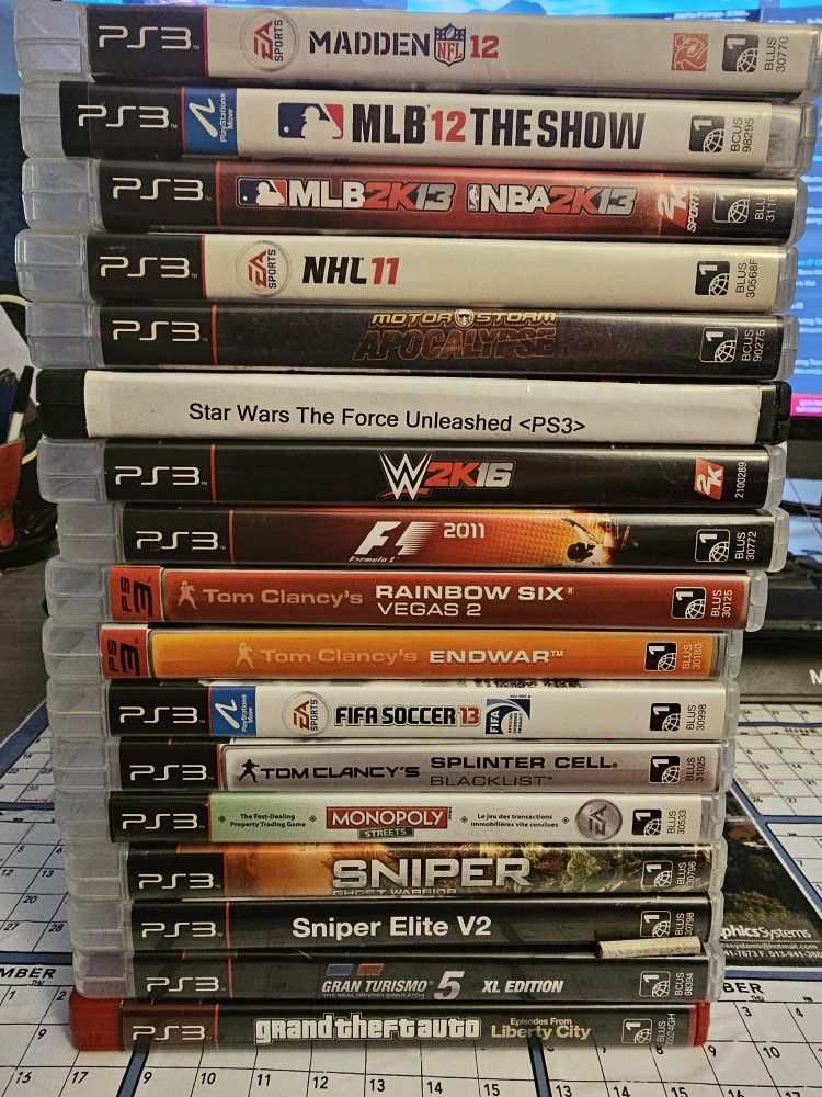 17 PS3 Games $4 each or the lot for $70