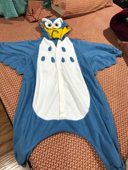 Fleece pajama kigurumi costume owl 130 size for 7-8 year age