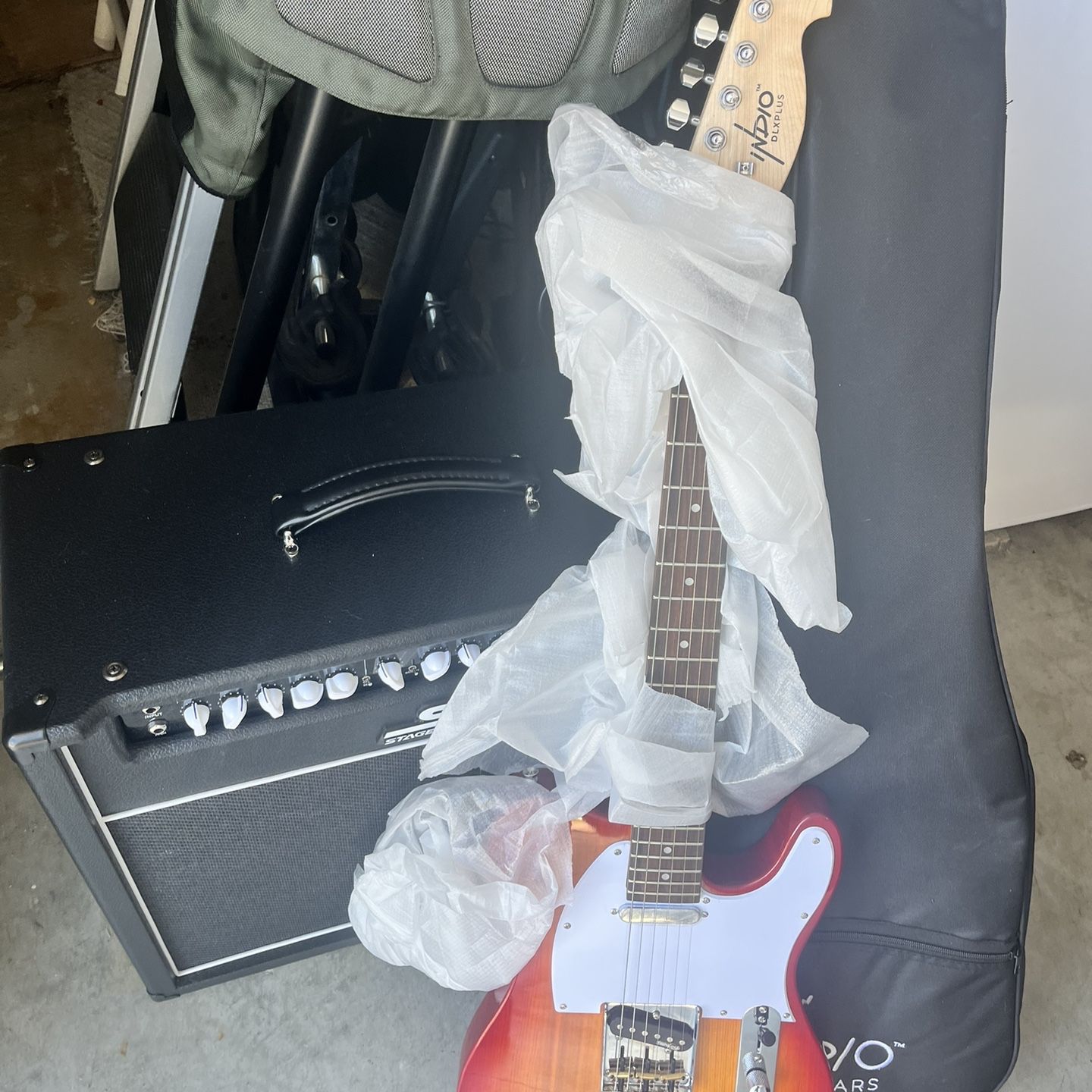 Electric Guitar And Amp