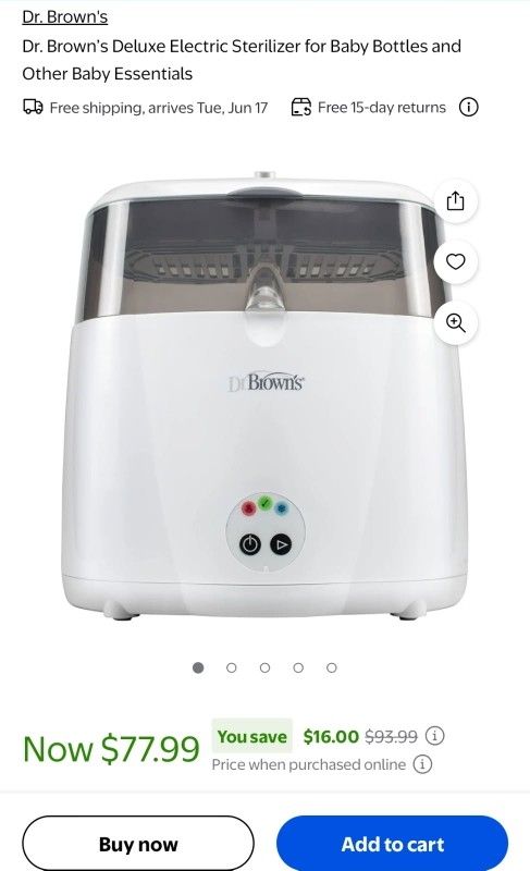 Dr. Brown's Deluxe Bottle Sterilizer