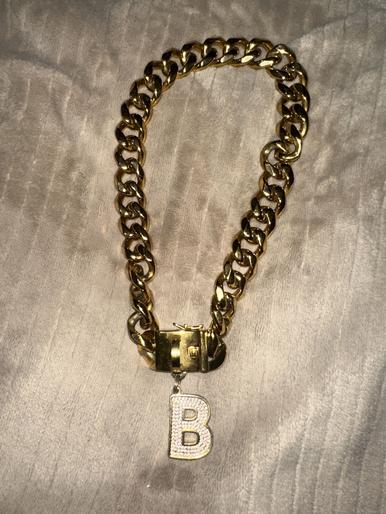 frenchie gold collar