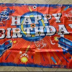 Nerf Birthday Back Drop