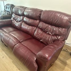 Leather Reclining Couch - La-z-Boy
