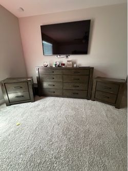 Dresser and nightstands