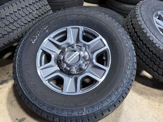  FREE DELIVERY 18" 2025 Ford F250 F350 Wheels Bridgestone Dueler A/T LT275/70R18 100%