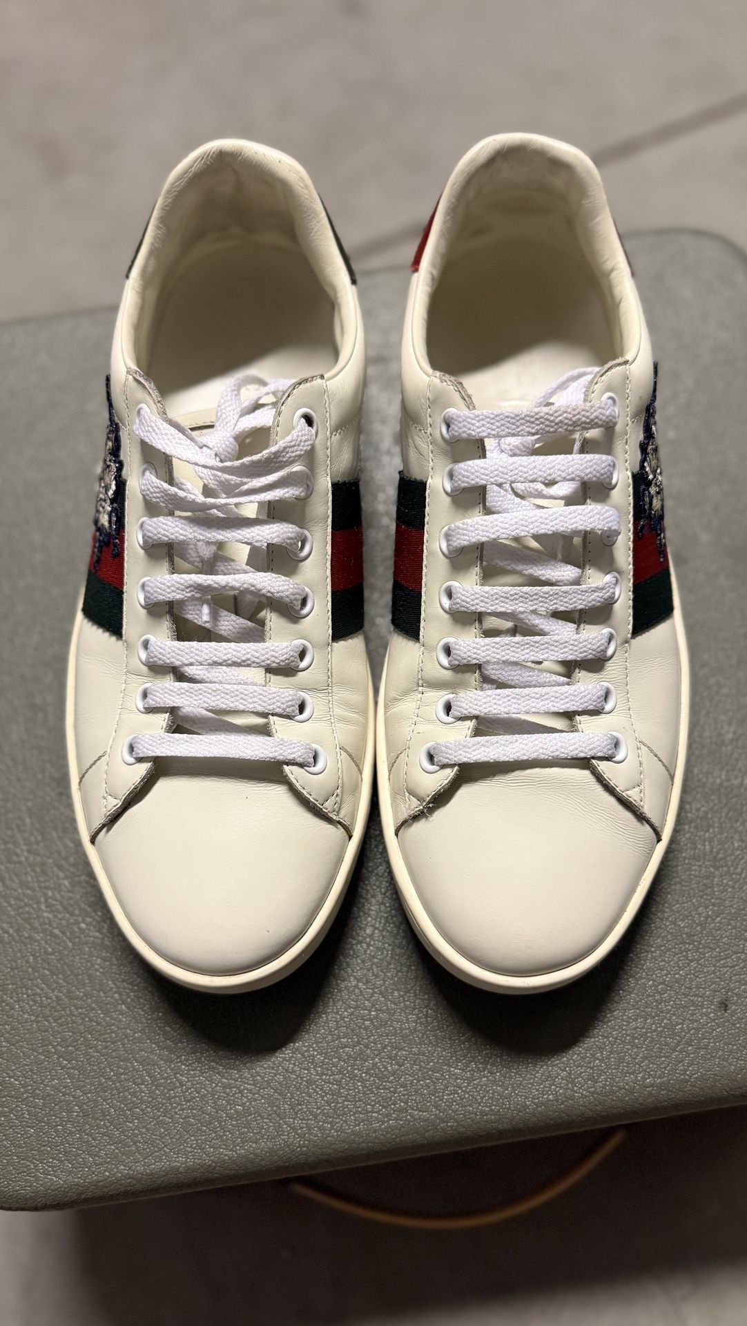 Gucci Ace Sneakers – Three Cats Embroidery – Size 10 (US) – Made in Italy
