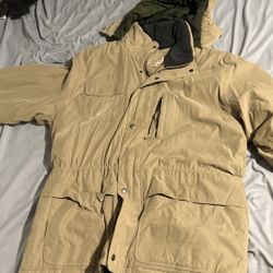 Vintage Khaki Jacket 80s Size Xl