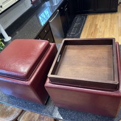 Foot Stools Leather
