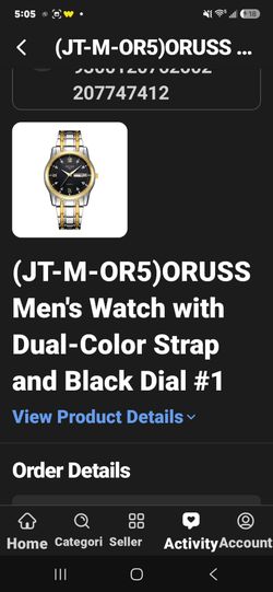 ORUSS Men's Watch