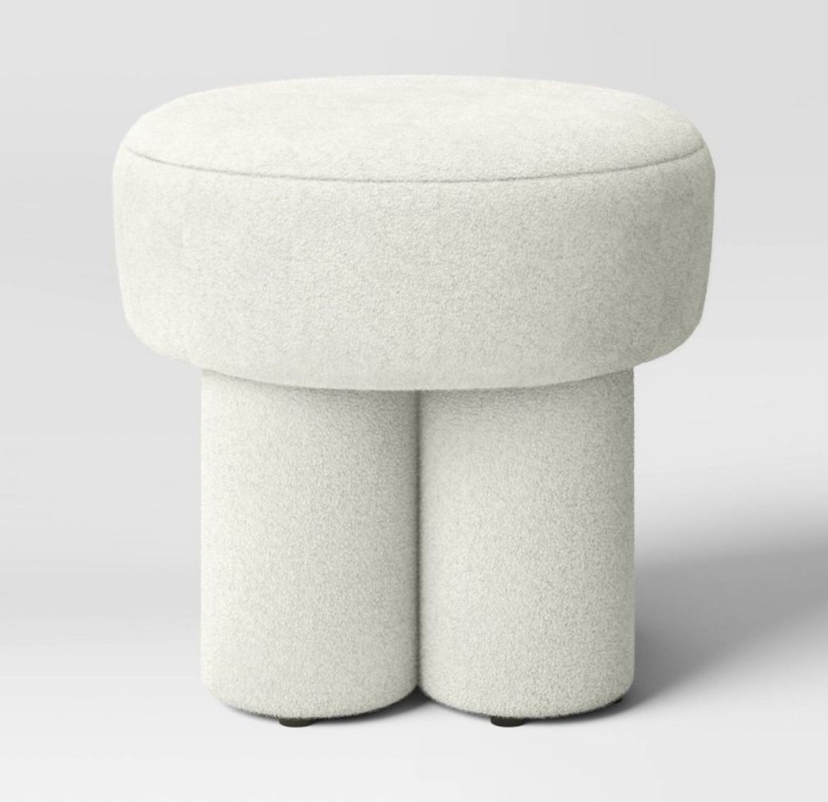 Boucle Fully Upholstered Accent Ottoman Stool - Threshold