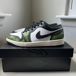 Jordan Low Black Electric Green SE