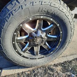 18' OFF ROAD MONSTER WHEELS GLOSS BLACK MILLED RIMS FOR $1300