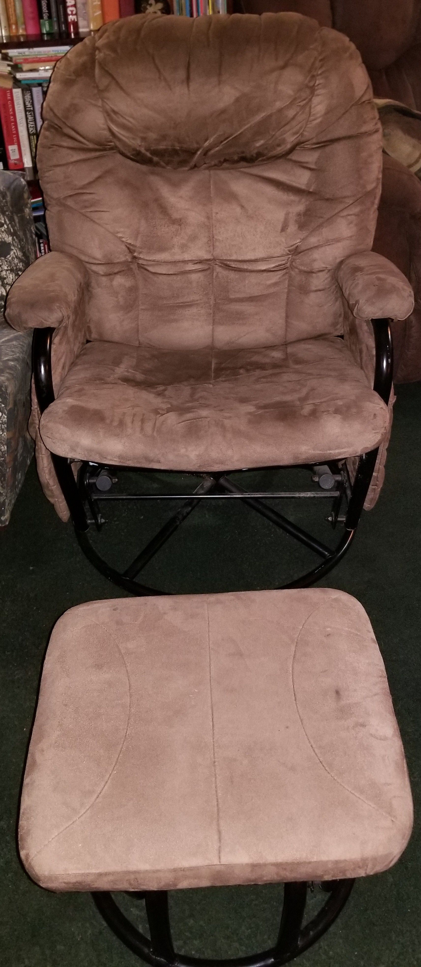 glider rocker w/ ottoman