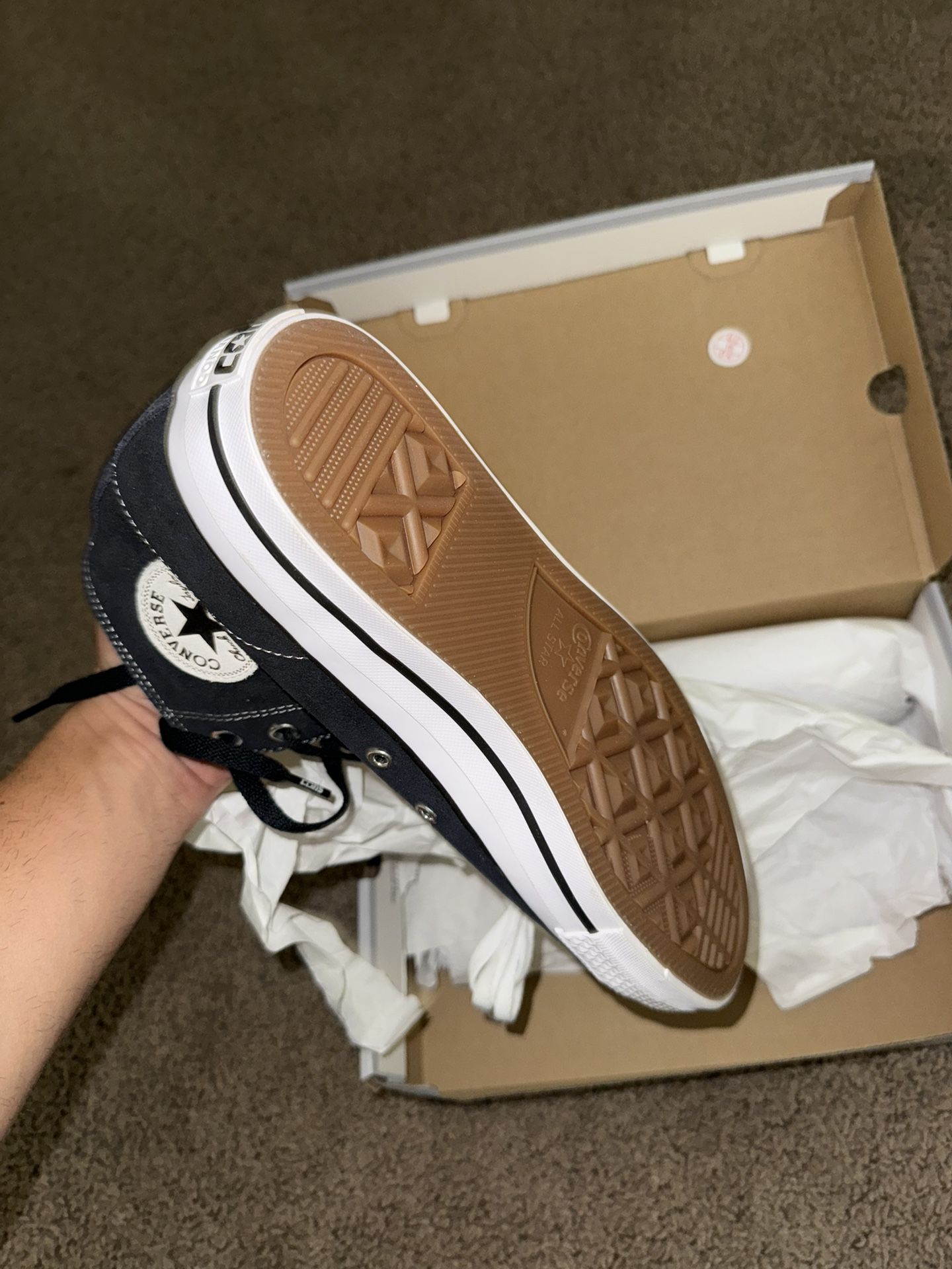Converse Size 9.5 Men Woman 11.5 BLACK