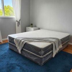 New Queen Size Mattress regular With Box Spring Set Colchones Nuevos Queen Size Mattress Bed 