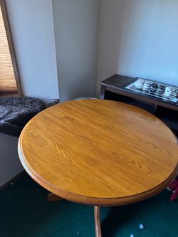 Pickup pending - Oak Table with 4 Chairs FREE
